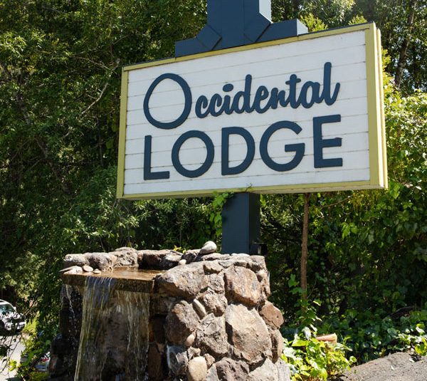 The Occidental Lodge in Sonoma County.